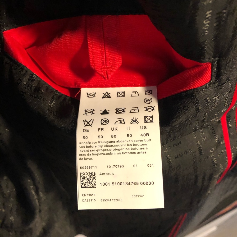 Hugo Boss blazer grey pattern M
